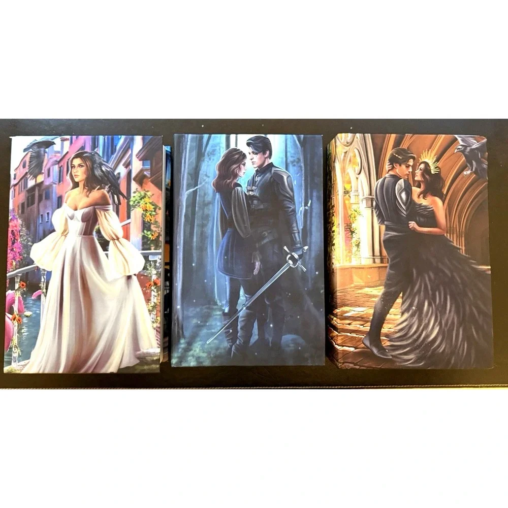 The Kingdom of Crows Hardcover Set Books 1-3 Olivia Wildenstein Indie First Edit